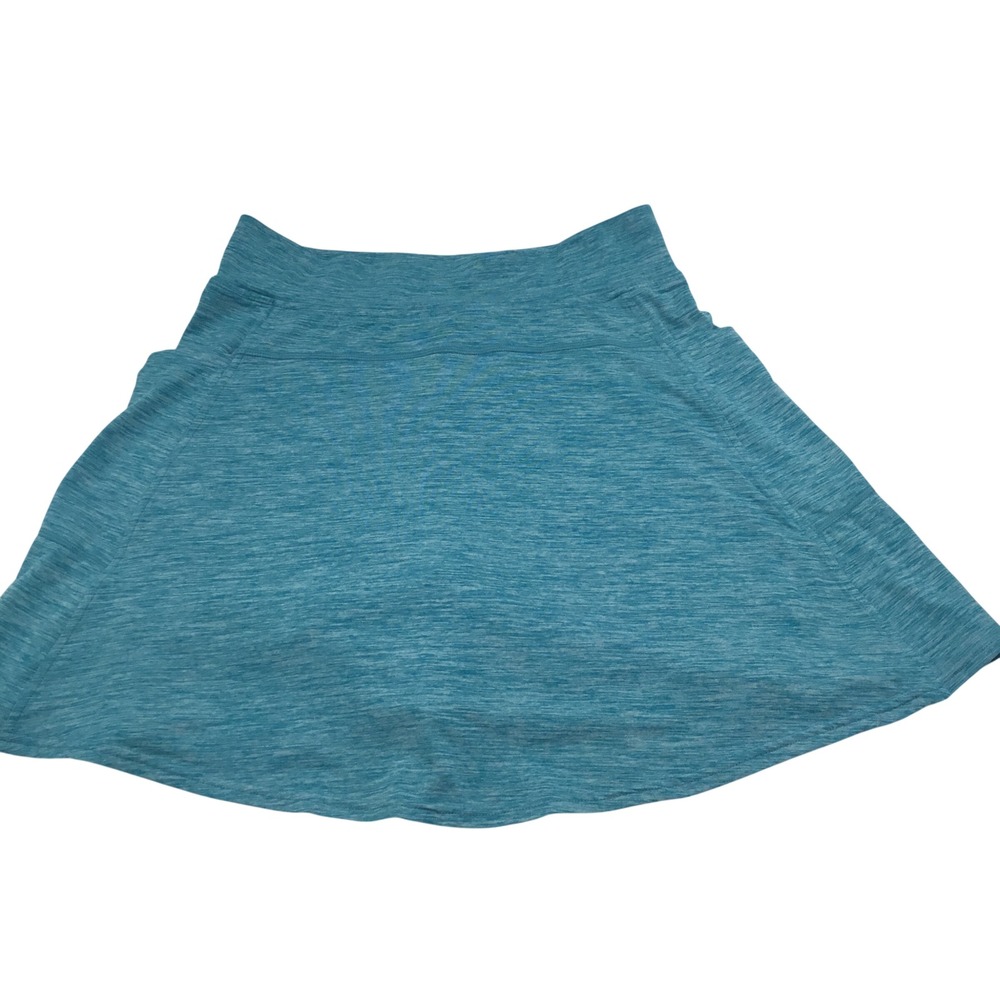 32 Degrees Cool Womens Teal‎ Blue Space Dye Athletic Skort XS Built-in Shorts